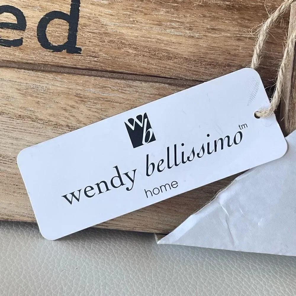 NWT Wendy Bellisimo 16”x11” Wood Noodle Board Stressed Blessed  Coffee Obsessed